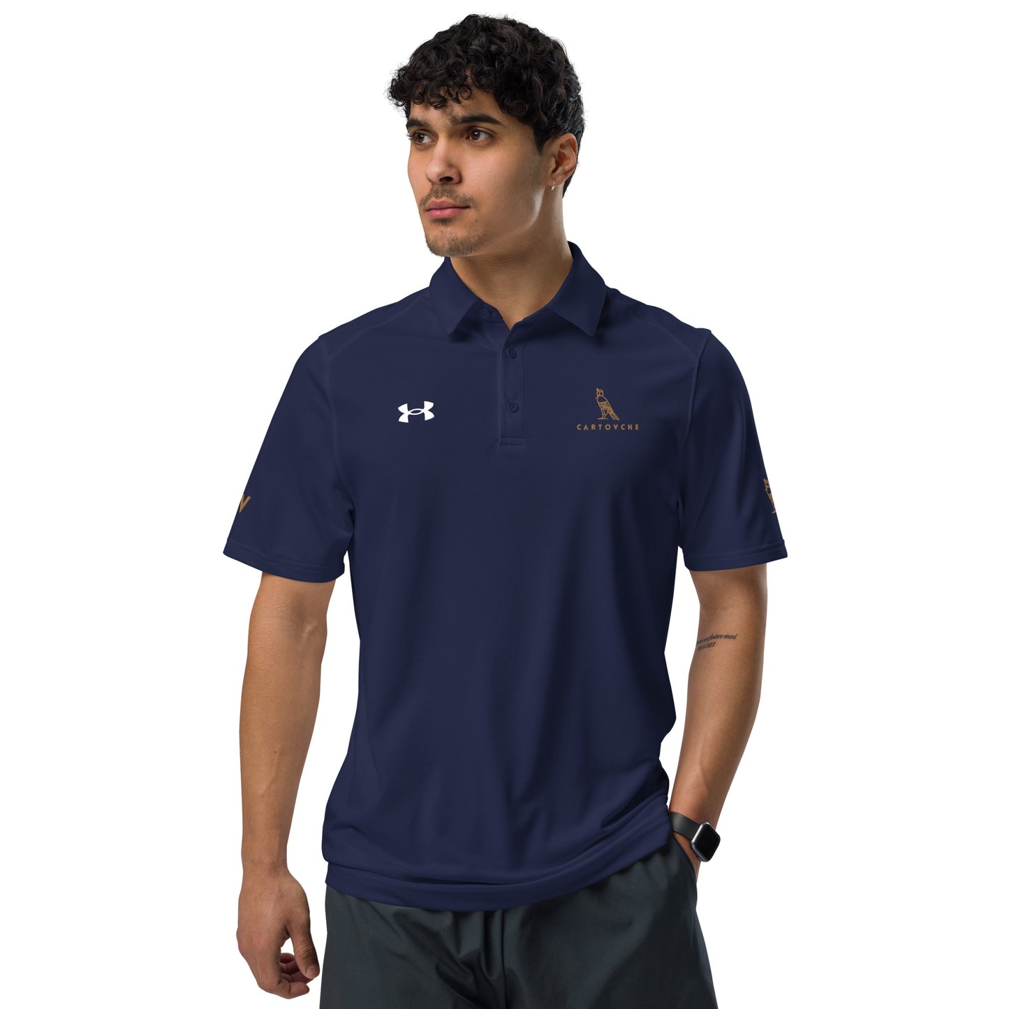 Under Armour® x Cartouche Men's Polo Shirt - Horus + Cartouche Logos