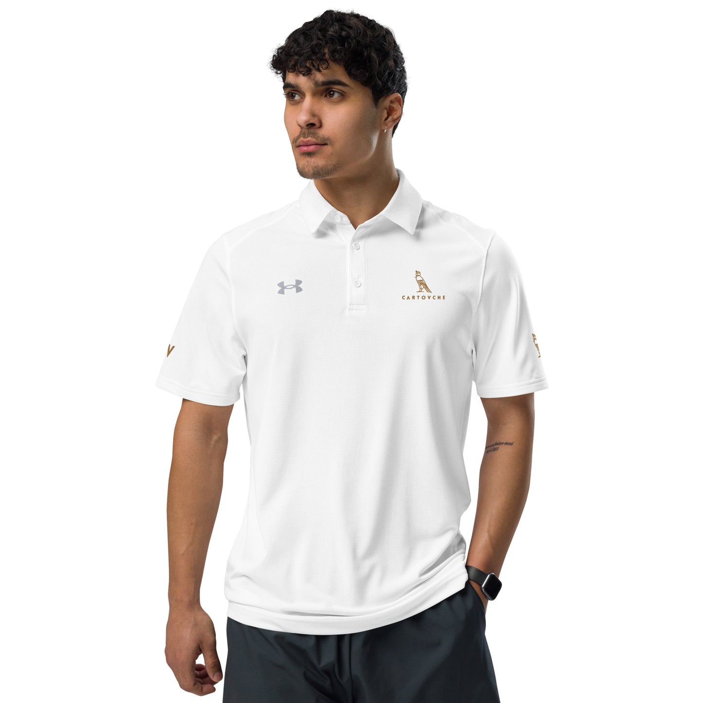 Under Armour® x Cartouche Men's Polo Shirt - Horus + Cartouche Logos