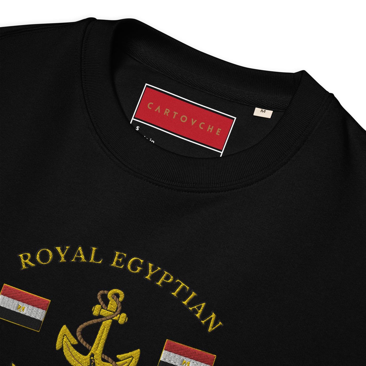 'Royal Egyptian Yacht Club' (Embroidered Anchor Logo) - 100% Organic Cotton Sweatshirt