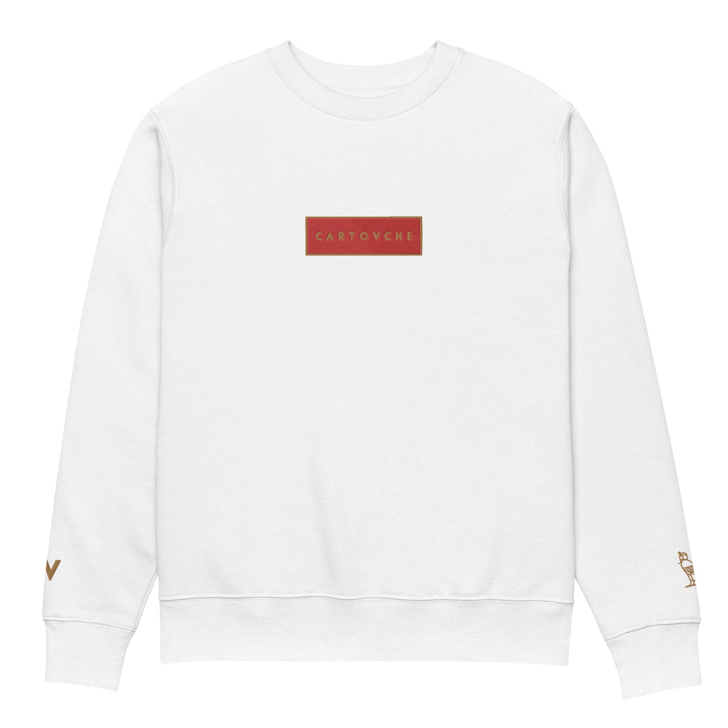 100% Organic Ring-Spun Cotton Sweatshirt | Embroidered Red Label