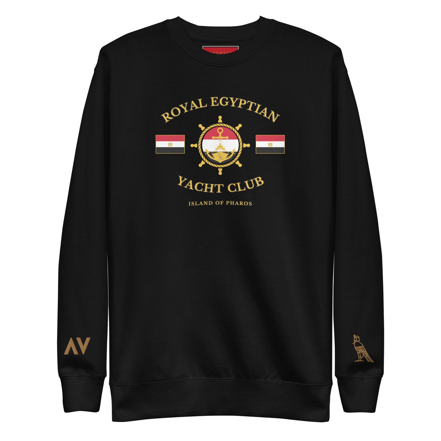 'Royal Egyptian Yacht Club' Sweatshirt (Helm Logo - Print)