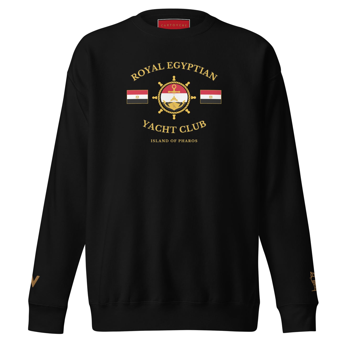 'Royal Egyptian Yacht Club' Sweatshirt (Helm Logo - Print)