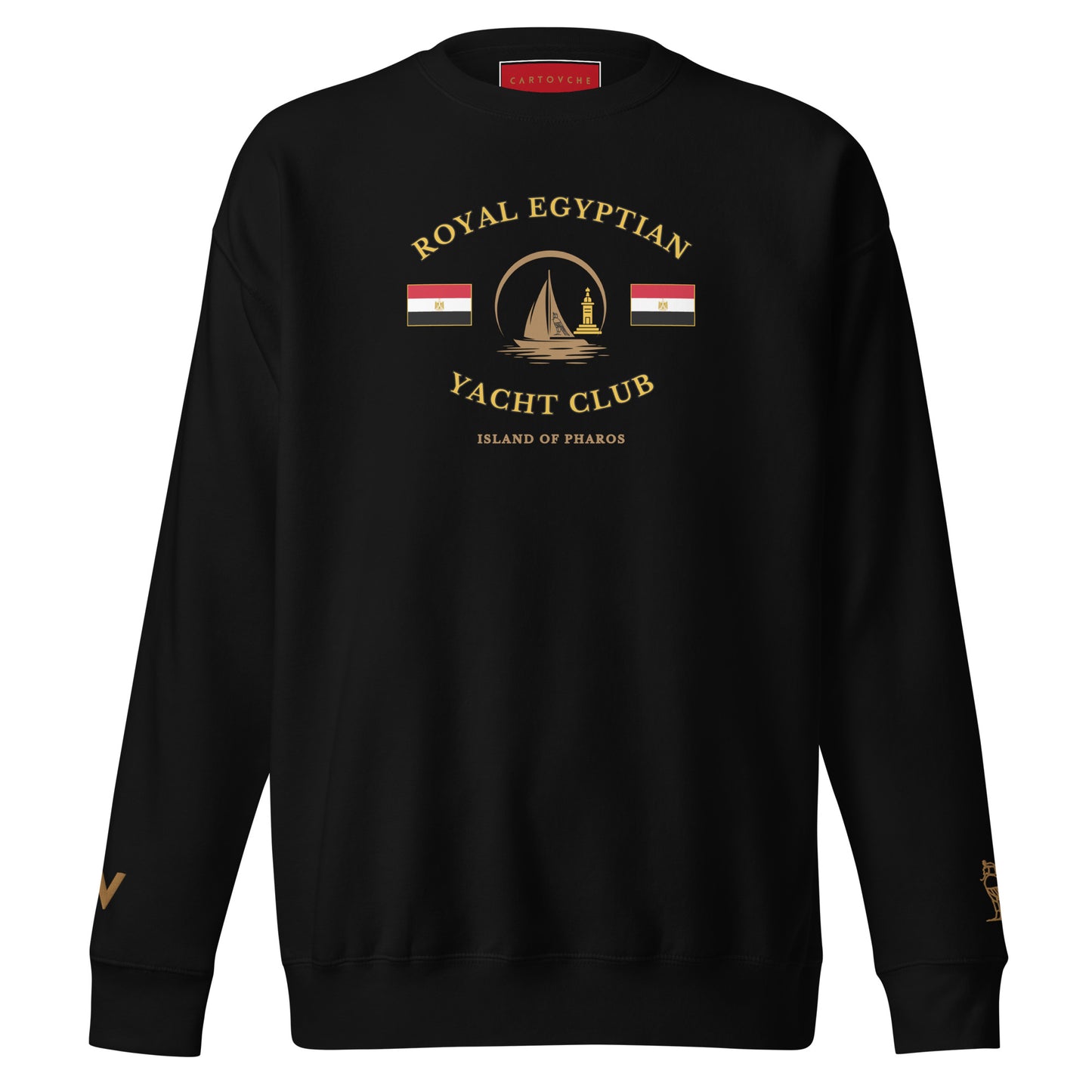 'Royal Egyptian Yacht Club' Sweatshirt (Sail Logo - Print)