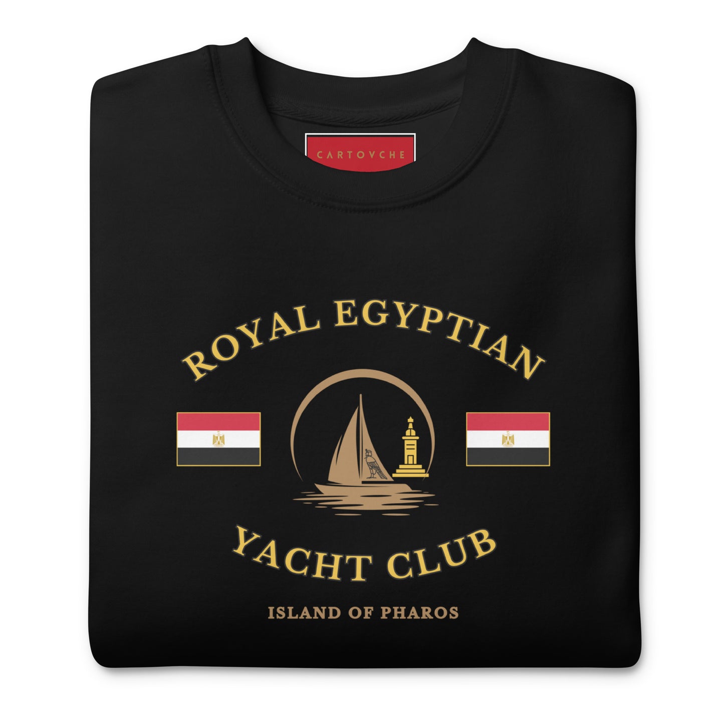 'Royal Egyptian Yacht Club' Sweatshirt (Sail Logo - Print)