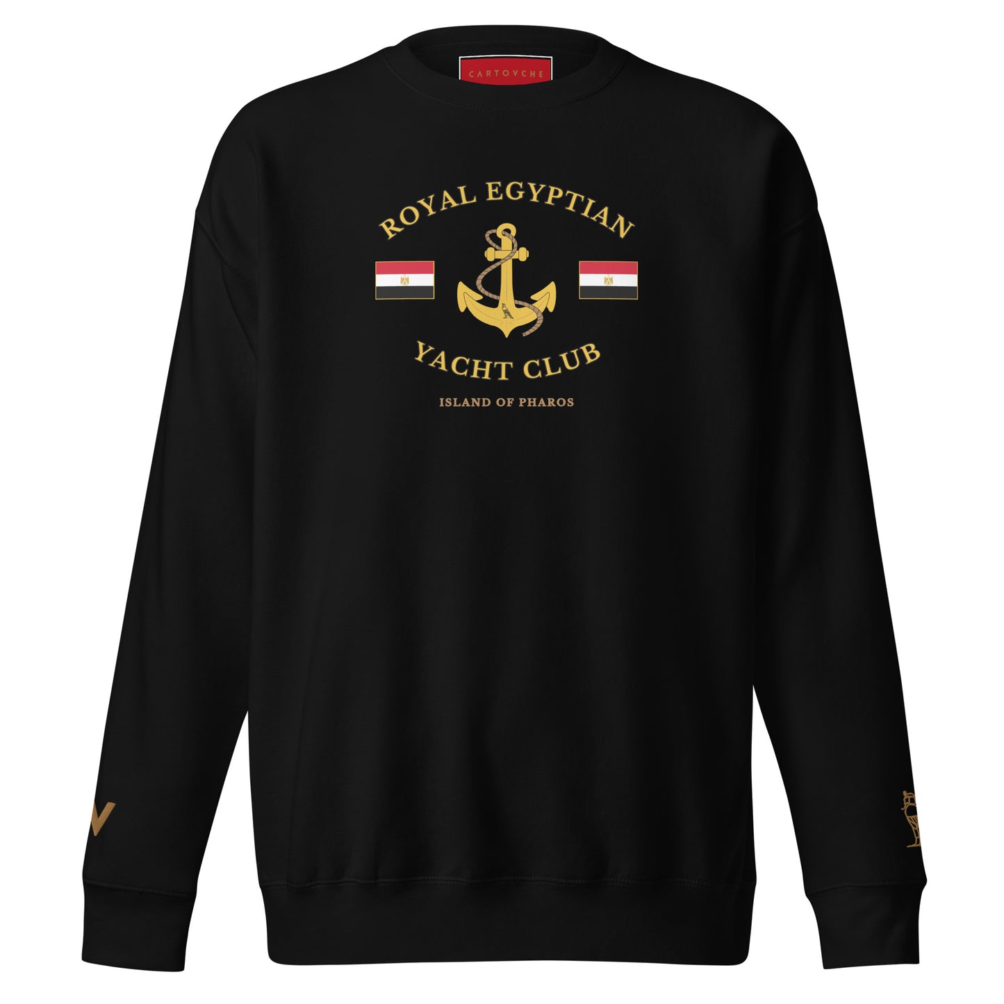 'Royal Egyptian Yacht Club' Sweatshirt (Anchor Logo - Print)