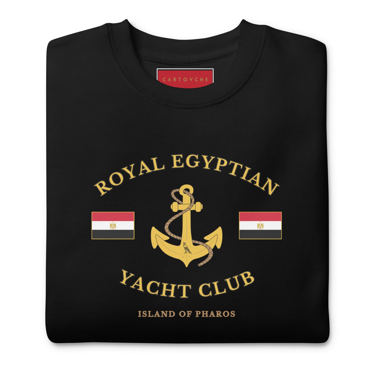 'Royal Egyptian Yacht Club' Sweatshirt (Anchor Logo - Print)