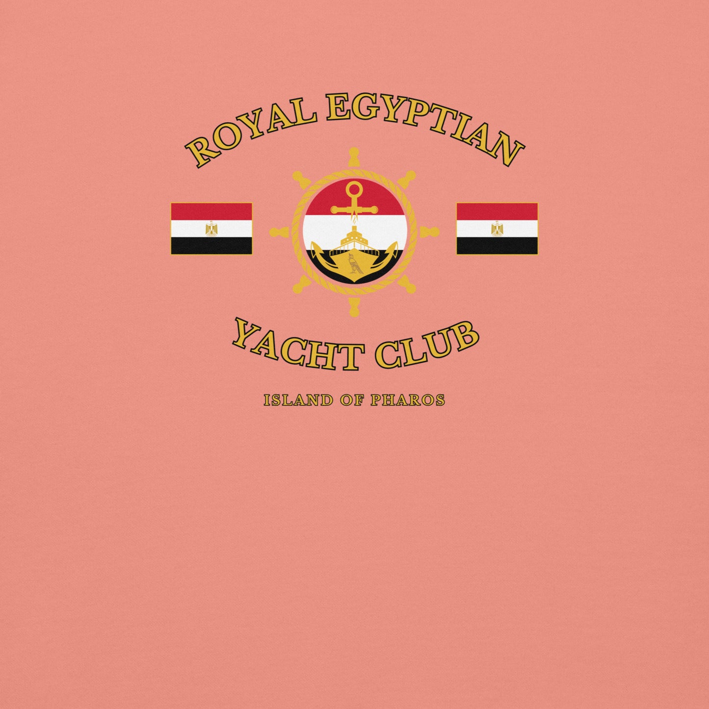 'Royal Egyptian Yacht Club' Sweatshirt (Helm Logo - Print)