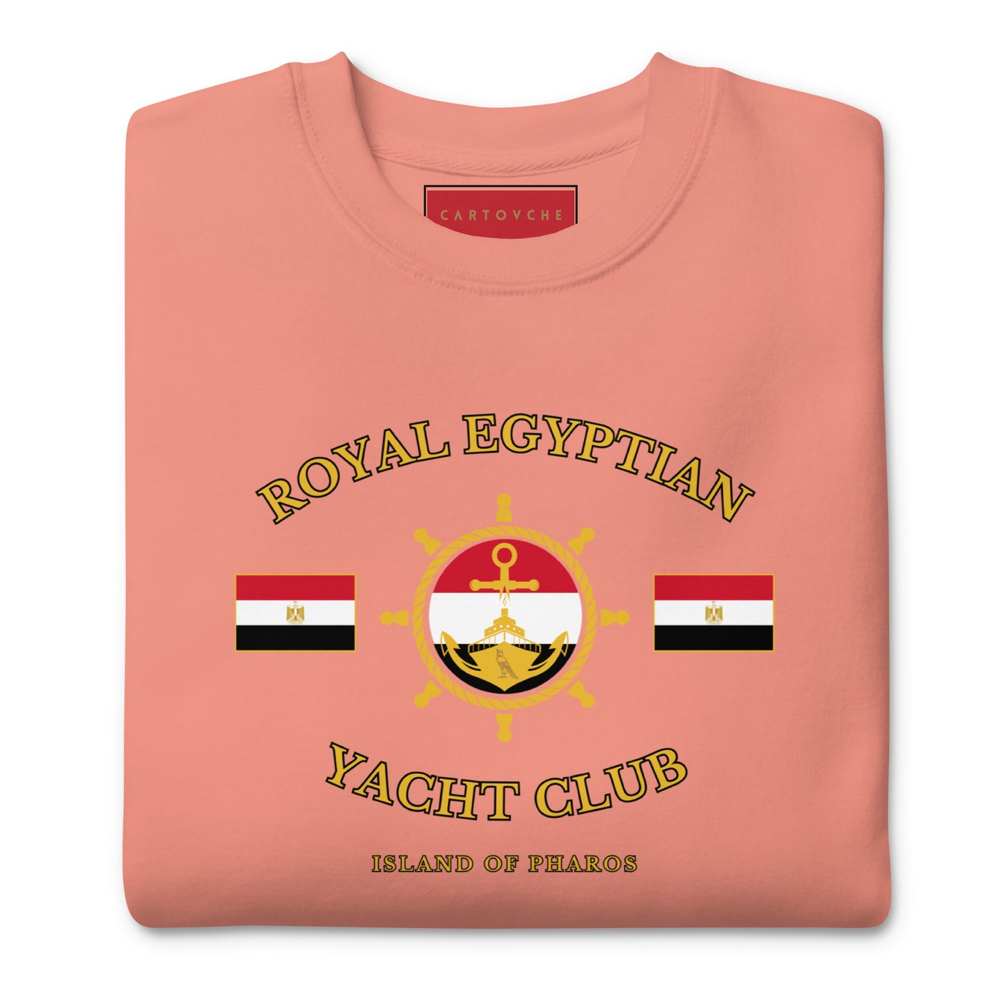 'Royal Egyptian Yacht Club' Sweatshirt (Helm Logo - Print)