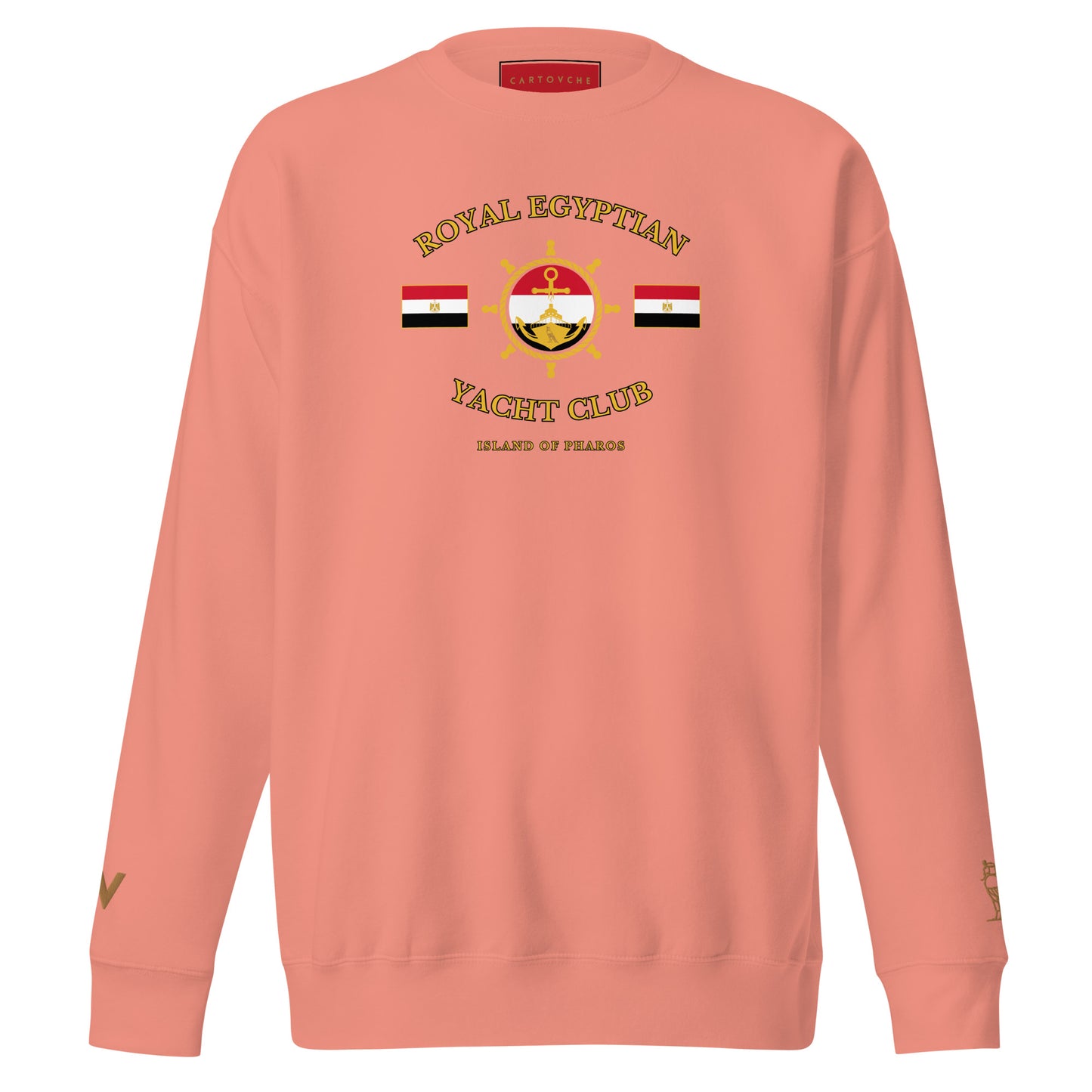 'Royal Egyptian Yacht Club' Sweatshirt (Helm Logo - Print)