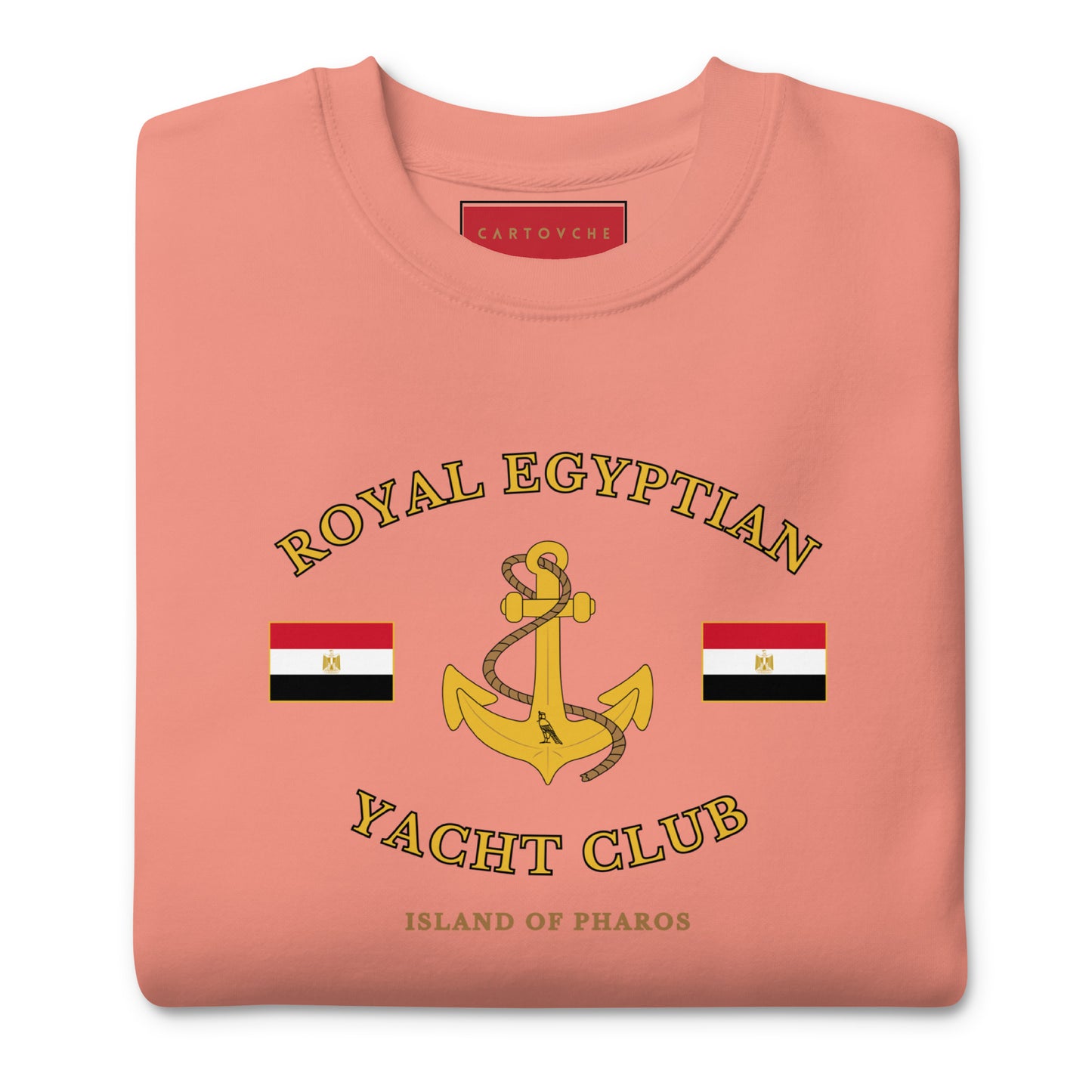 'Royal Egyptian Yacht Club' Sweatshirt (Anchor Logo - Print)