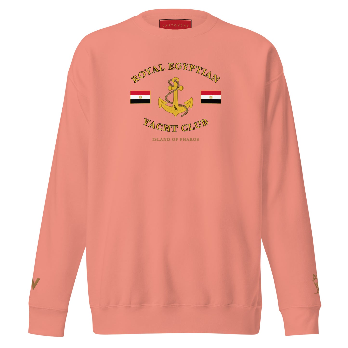 'Royal Egyptian Yacht Club' Sweatshirt (Anchor Logo - Print)