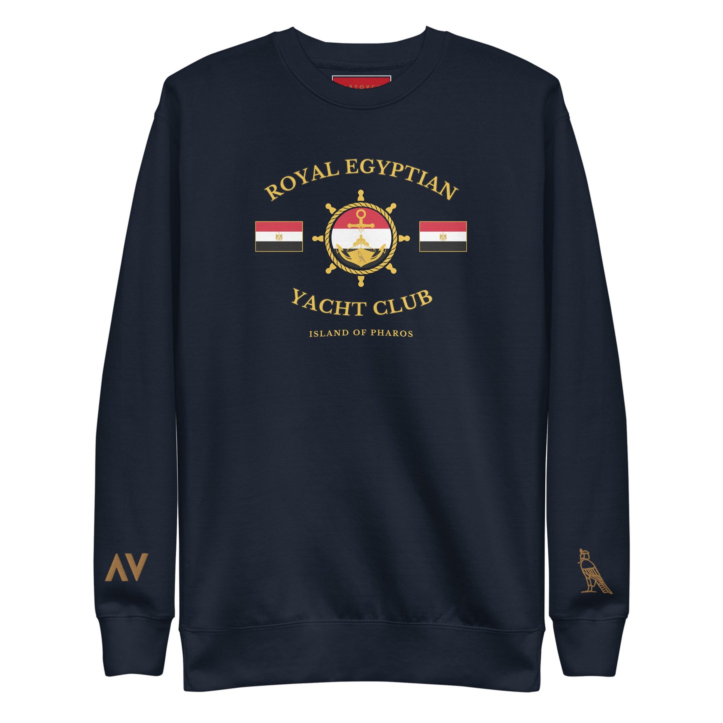 'Royal Egyptian Yacht Club' Sweatshirt (Helm Logo - Print)