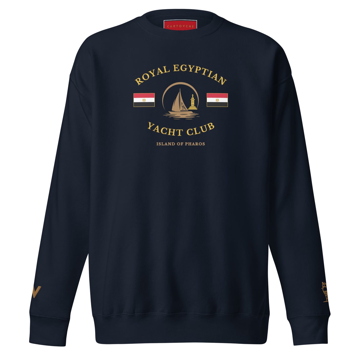 'Royal Egyptian Yacht Club' Sweatshirt (Sail Logo - Print)