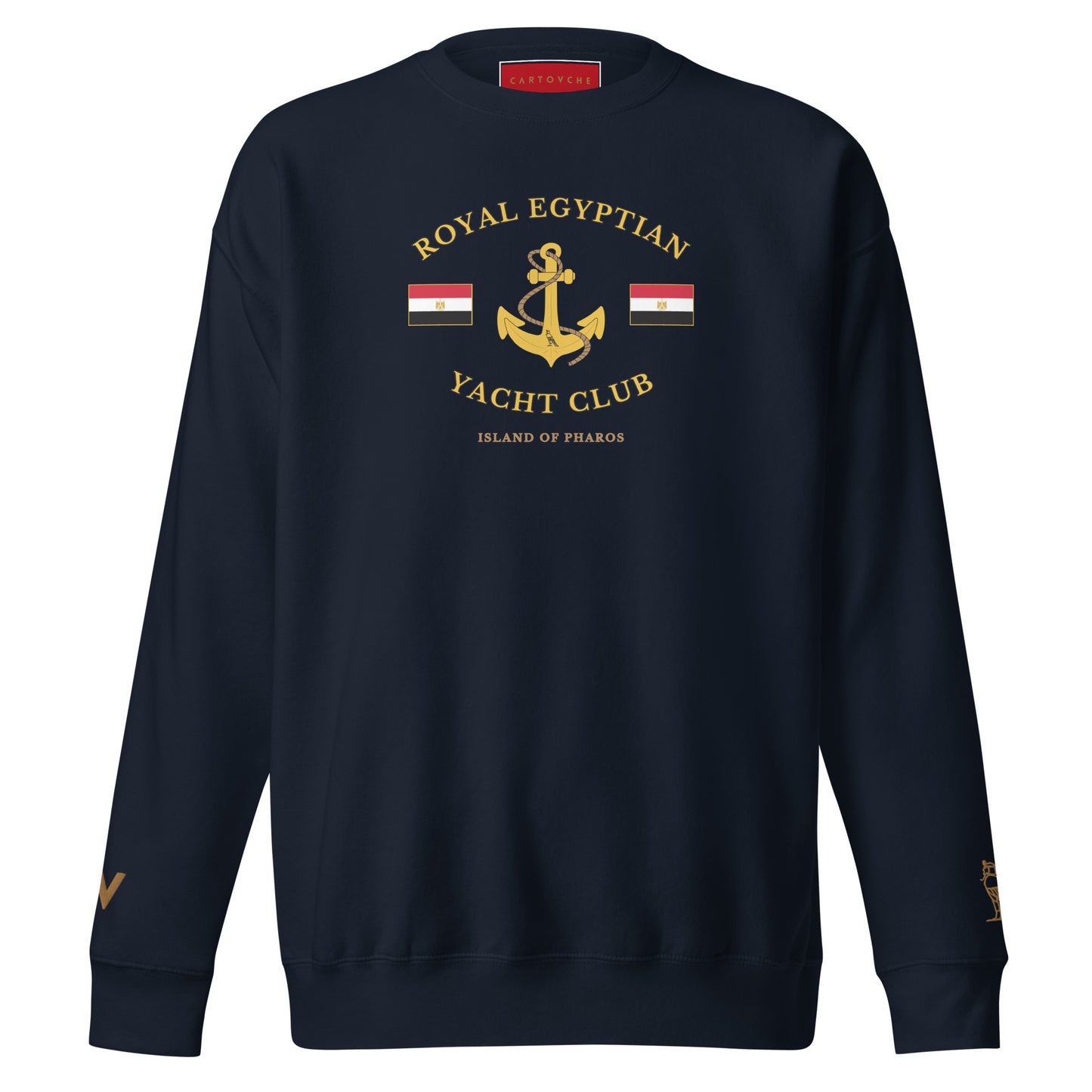 'Royal Egyptian Yacht Club' Sweatshirt (Anchor Logo - Print)