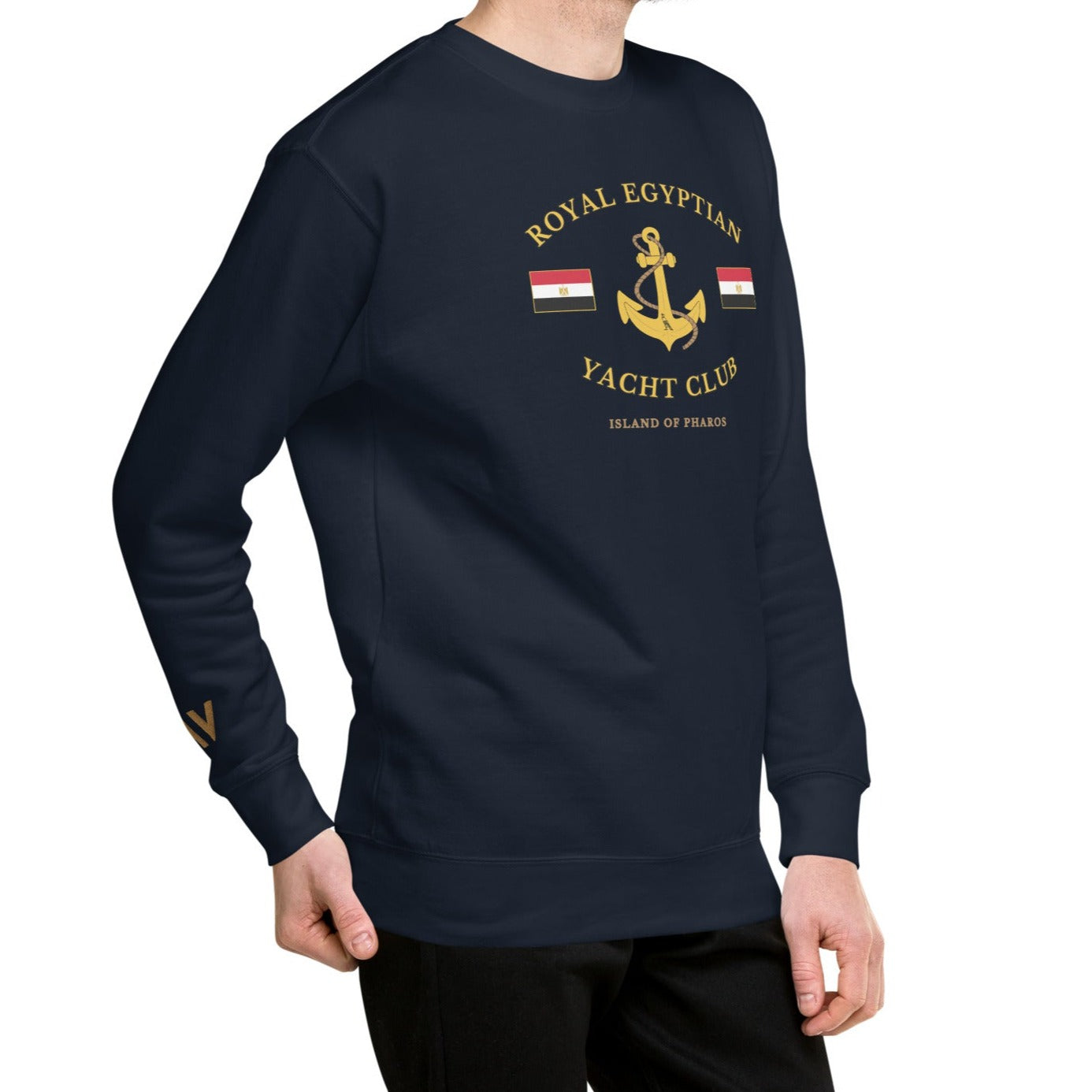 'Royal Egyptian Yacht Club' Sweatshirt (Anchor Logo - Print)