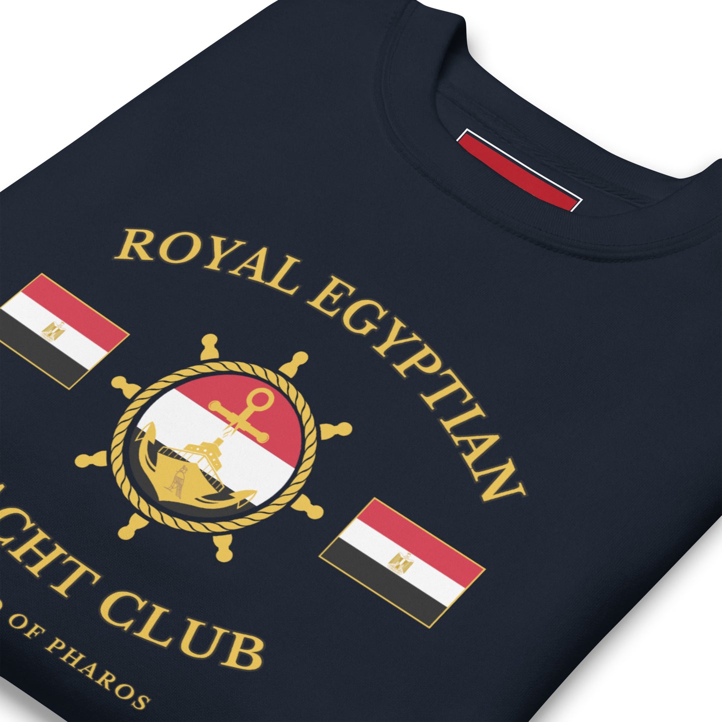 'Royal Egyptian Yacht Club' Sweatshirt (Helm Logo - Print)