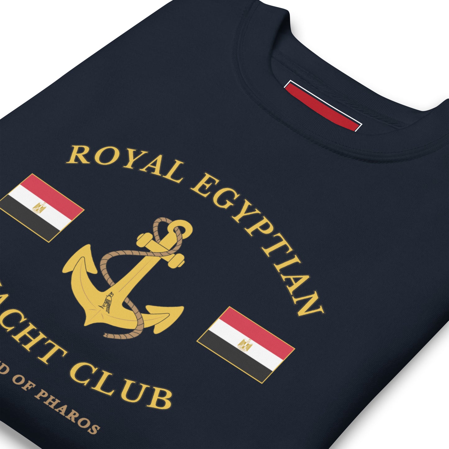 'Royal Egyptian Yacht Club' Sweatshirt (Anchor Logo - Print)