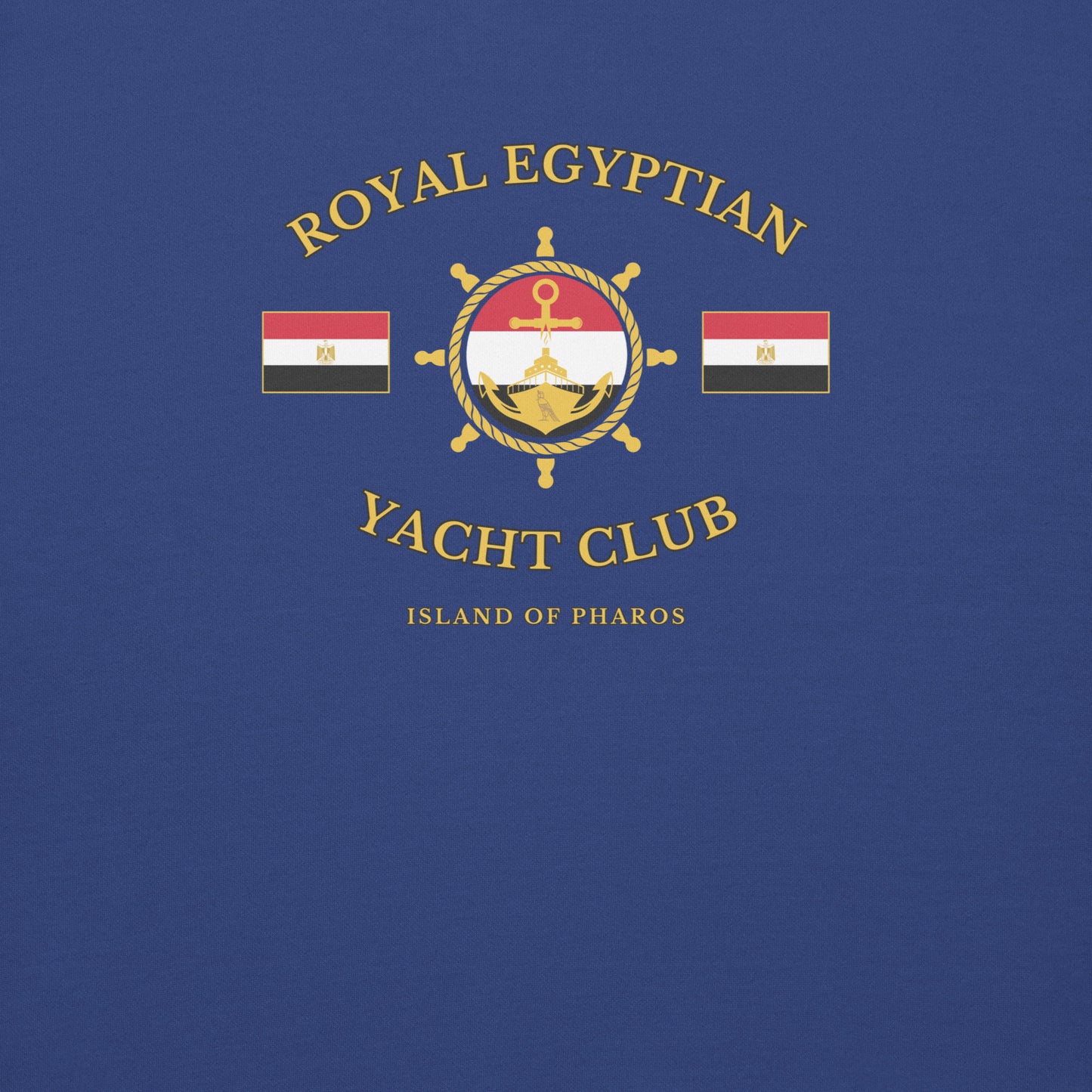 'Royal Egyptian Yacht Club' Sweatshirt (Helm Logo - Print)