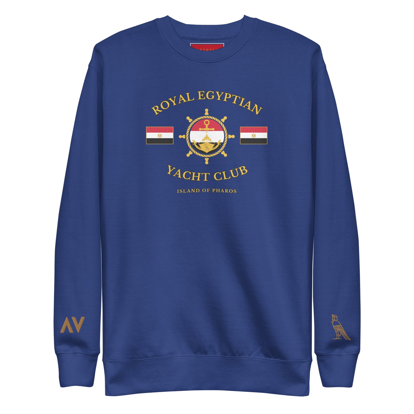 'Royal Egyptian Yacht Club' Sweatshirt (Helm Logo - Print)