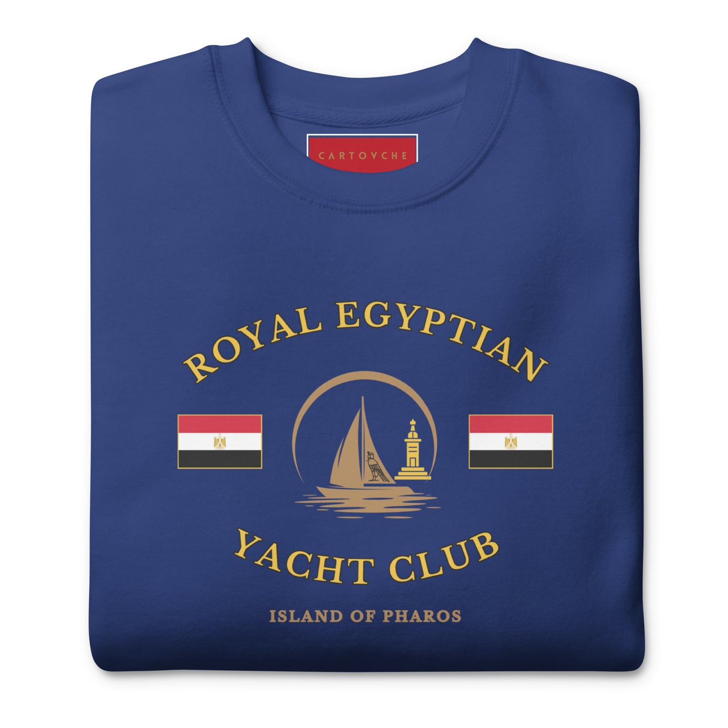 'Royal Egyptian Yacht Club' Sweatshirt (Sail Logo - Print)