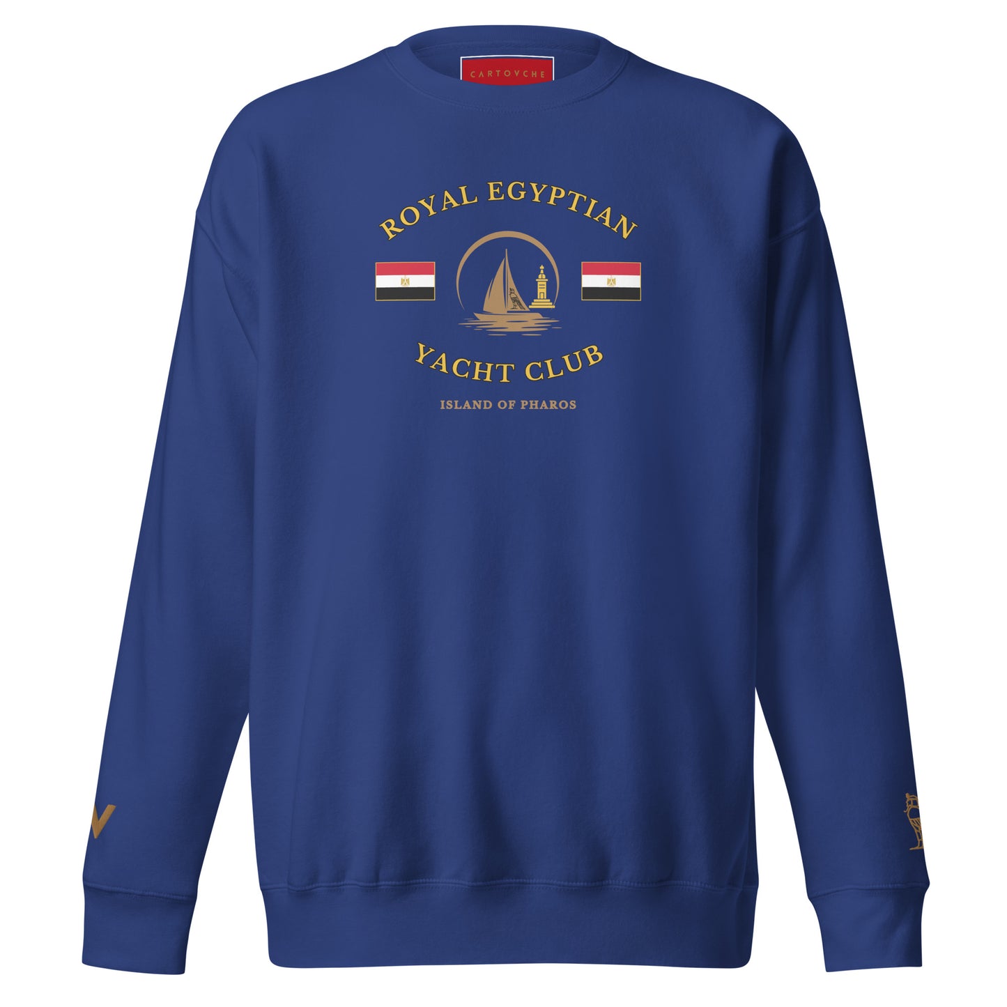 'Royal Egyptian Yacht Club' Sweatshirt (Sail Logo - Print)