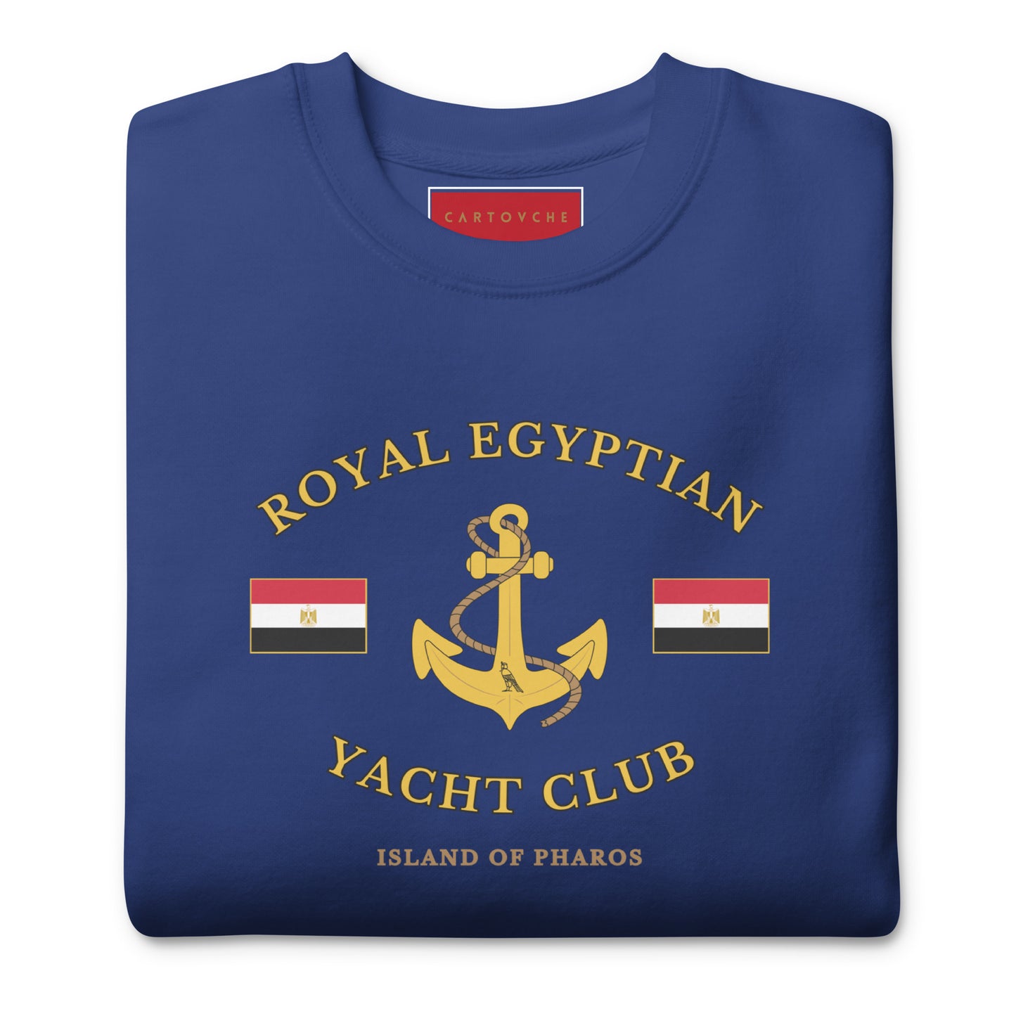 'Royal Egyptian Yacht Club' Sweatshirt (Anchor Logo - Print)