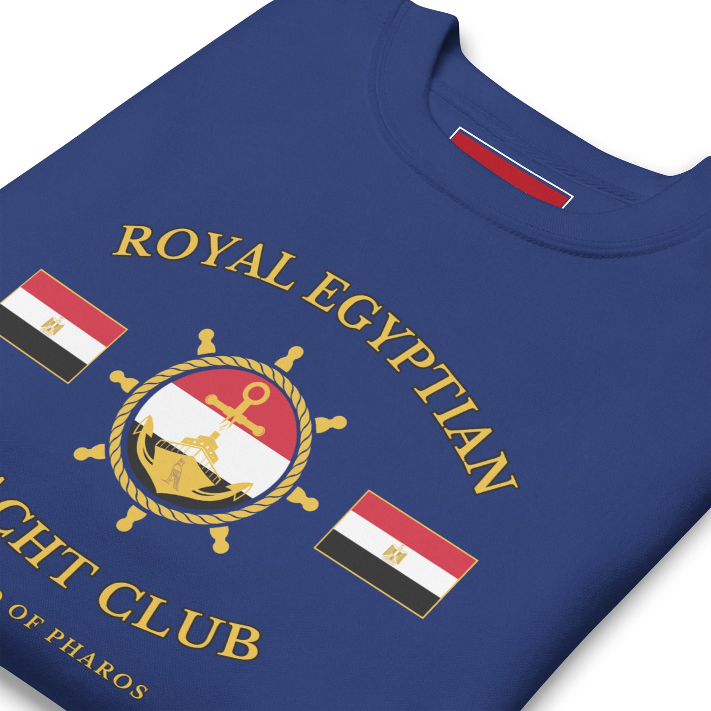 'Royal Egyptian Yacht Club' Sweatshirt (Helm Logo - Print)