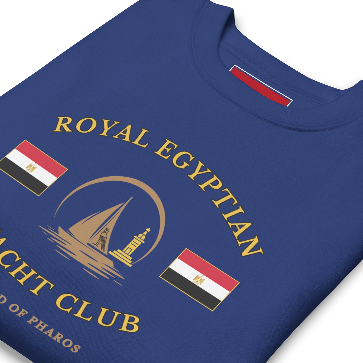 'Royal Egyptian Yacht Club' Sweatshirt (Sail Logo - Print)