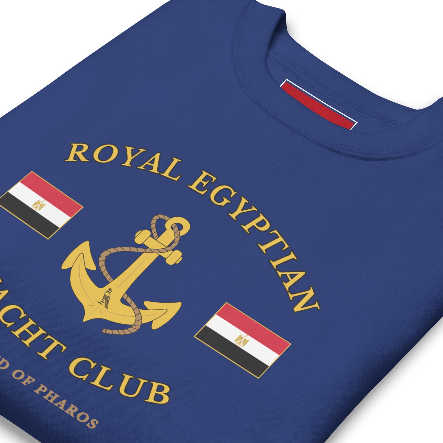 'Royal Egyptian Yacht Club' Sweatshirt (Anchor Logo - Print)