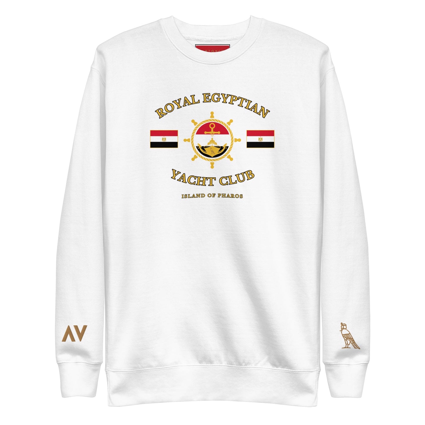 'Royal Egyptian Yacht Club' Sweatshirt (Helm Logo - Print)