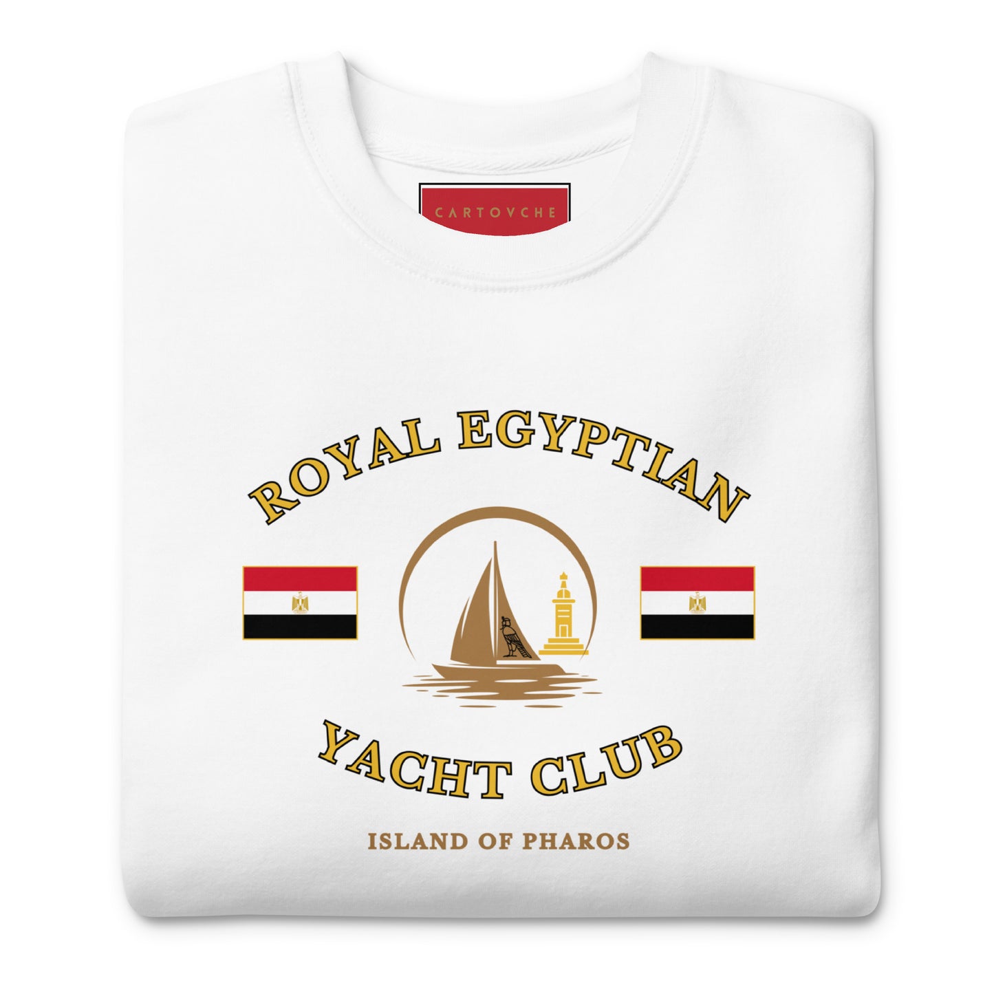 'Royal Egyptian Yacht Club' Sweatshirt (Sail Logo - Print)