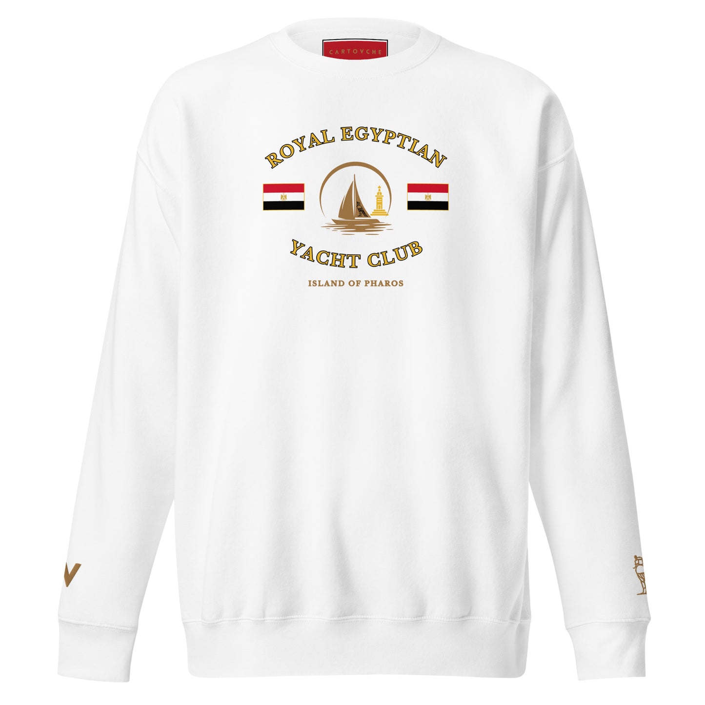 'Royal Egyptian Yacht Club' Sweatshirt (Sail Logo - Print)