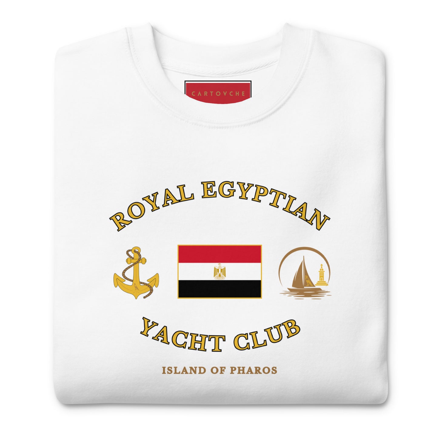 'Royal Egyptian Yacht Club' Sweatshirt (Flag Logo - Print)