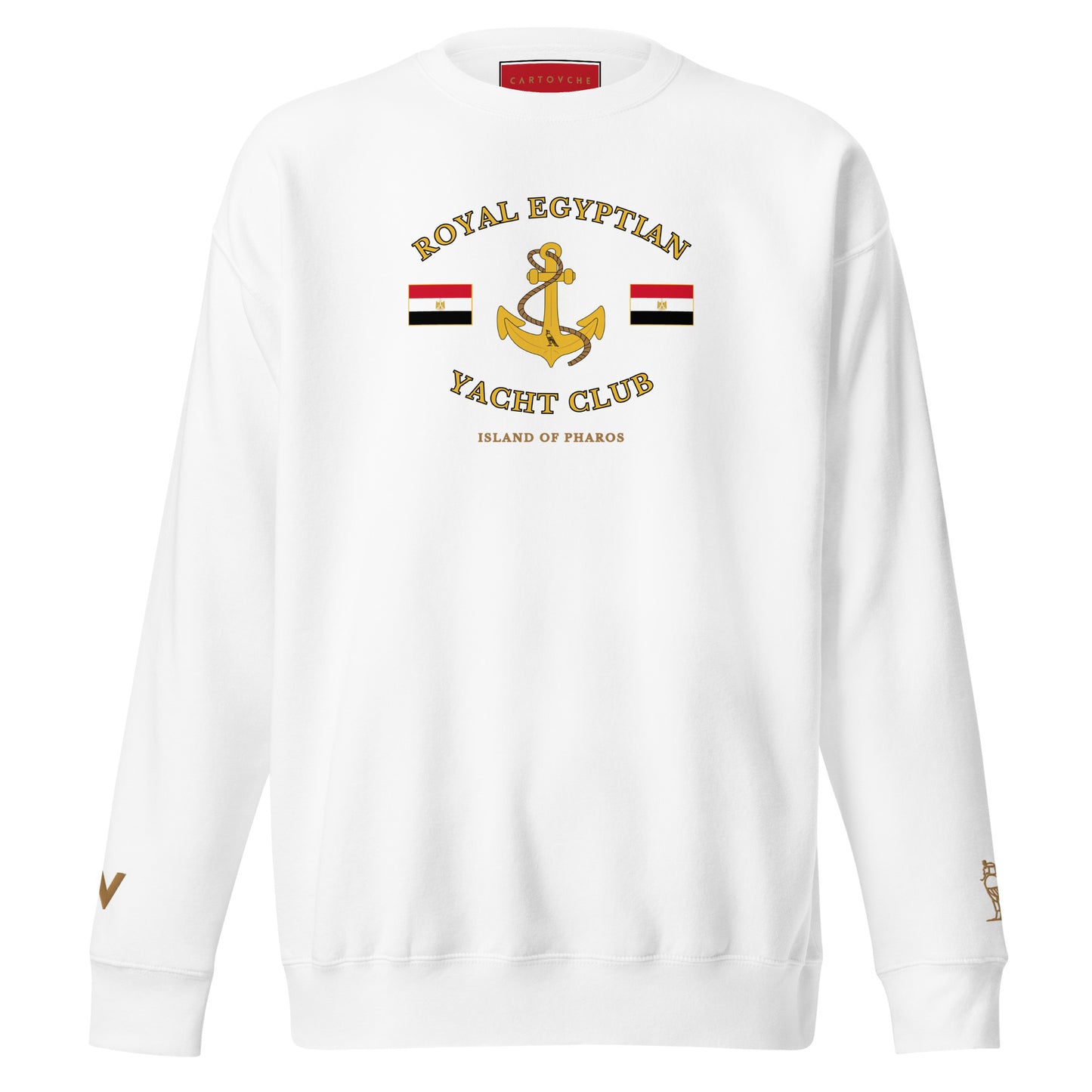 'Royal Egyptian Yacht Club' Sweatshirt (Anchor Logo - Print)