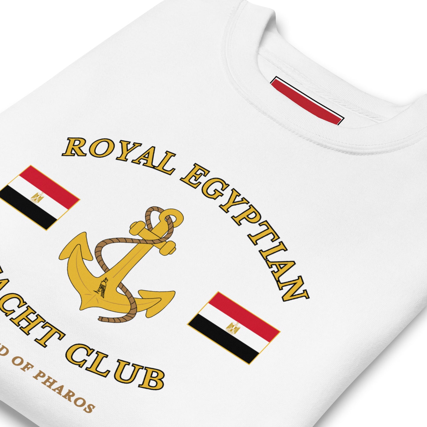 'Royal Egyptian Yacht Club' Sweatshirt (Anchor Logo - Print)