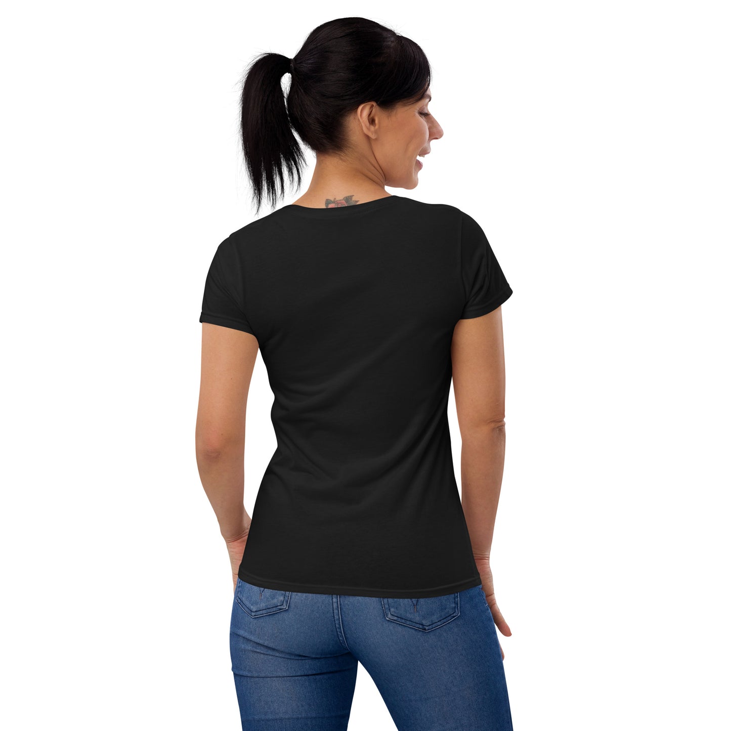 Women's Embroidered 100% Cotton Short-Sleeve T-shirt