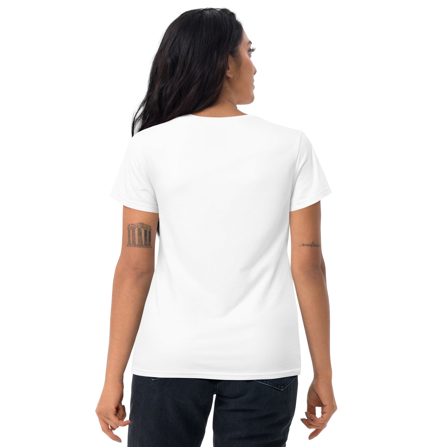 Women's Embroidered 100% Cotton Short-Sleeve T-shirt